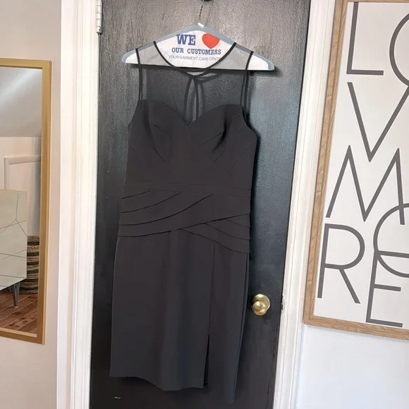 Aidan Mattox Pleated Fit and Flare Cocktail Dress - Picture 3 of 5